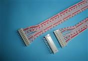 Red and white ribbon cable
